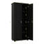 Élégante armoire de rangement en bois pour salle de bain avec conception anti-basculement, tablettes réglables et amplement de rangement-121932670