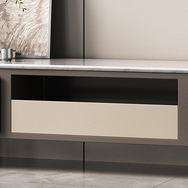 Meuble télé avec rangement italien, H 18,11 po x L 86,61 po x l 16,54 po