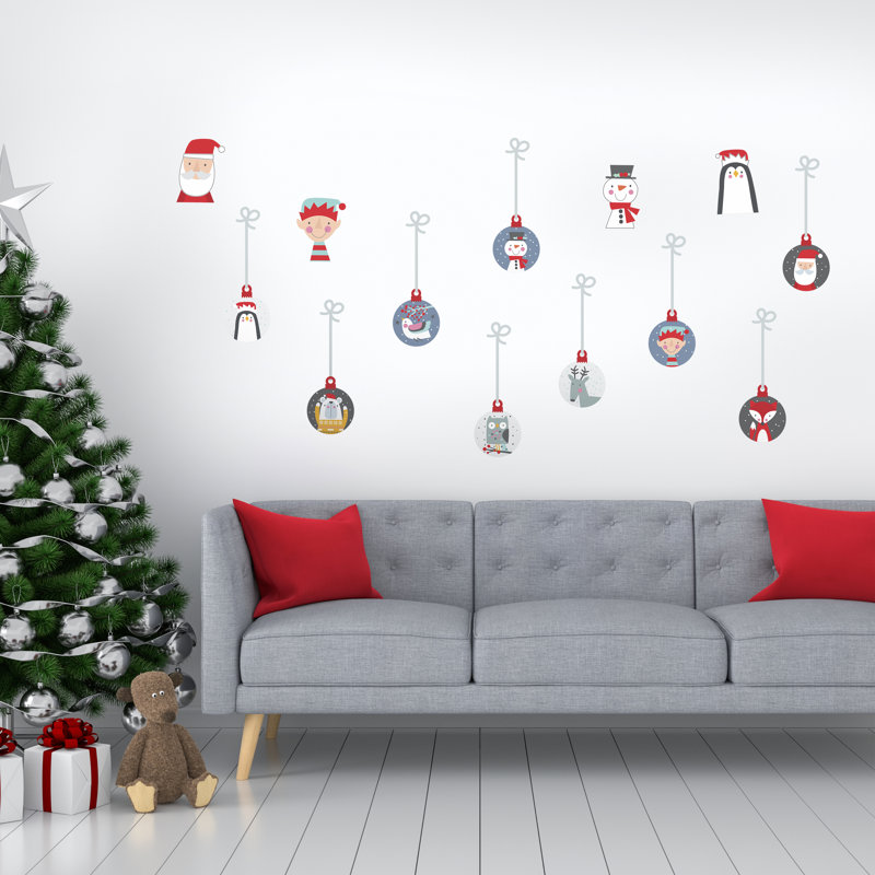 Christmas Friends Bubbles Wall Sticker