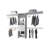 White Modular Closet Organizer System With Hanging Rods