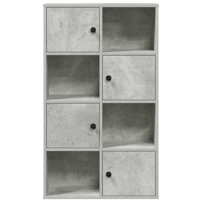 Anagnos 101.5cm H x 60cm W Bookcase, Concrete Grey