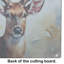 Deer Glass Cutting Board Large