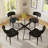 47 Inch Round Glass Dining Table Sets-1746705867-1746705909-1746705908