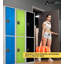 Casier 2 portes 72 po x 12 po x 12 po à 2 portes en acier avec serrure à clé - Rangement pour employés, étudiants, salle de sport, lieu de travail - Comprend les tablettes, les crochets, la ventilation et le porte-carte - Assemblage facile-44192914