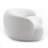 Simona Kidney-Shaped Grounded Curved 3-Seat Sofa