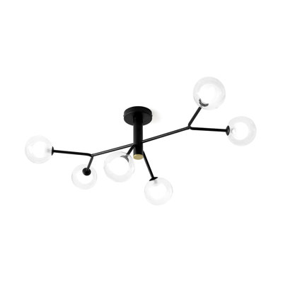 Cheryll Glass Semi Flush Mount