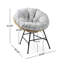 Ensemble de 2 chaises longues en osier Palos