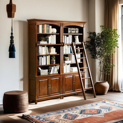 Modern simple style solid wood bookcase