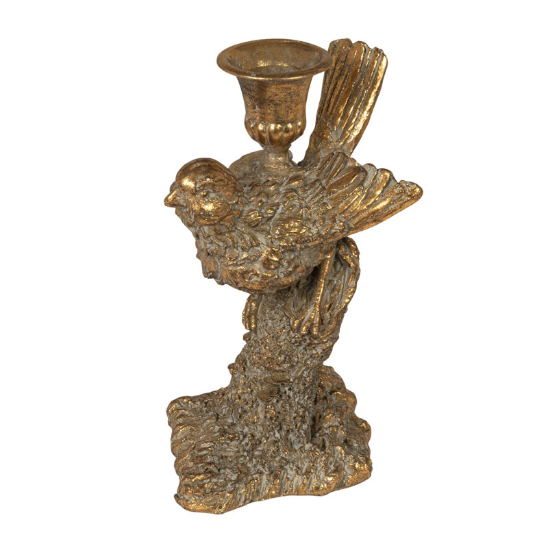 Porte-conique en résine en forme d'oiseau