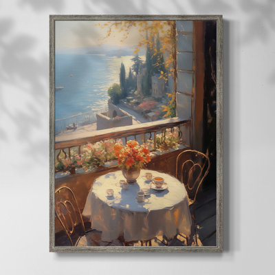 Reproduction encadrée FLORAL Series DCCLVII - bois massif