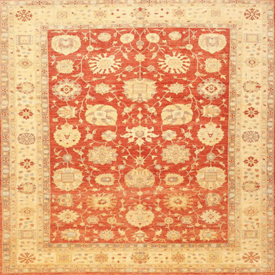 Tapis oriental jaune / rouge
