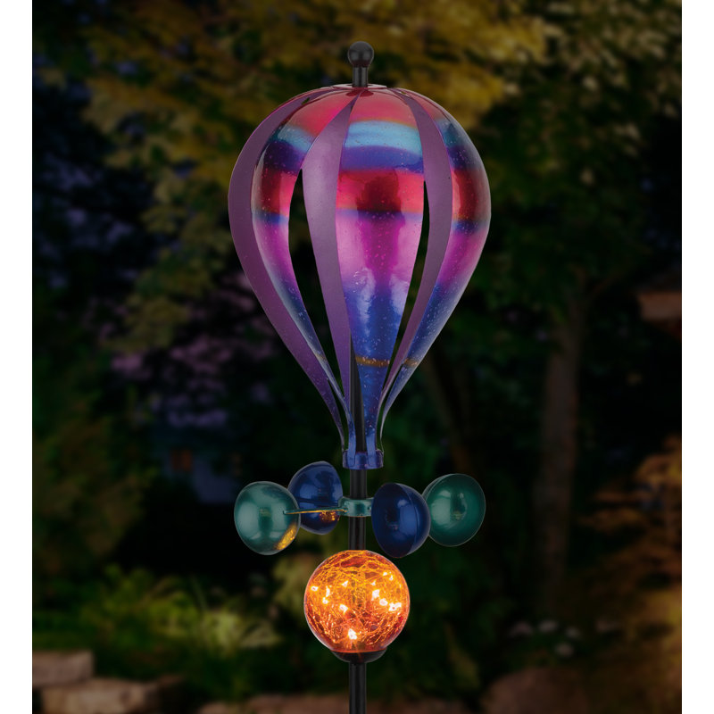 Balloon Solar Wind Spinner Stake