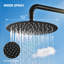 Douche extérieure autoportante à hauteur réglable de 86 po en acier inoxydable avec douche à main-98782339-133756079