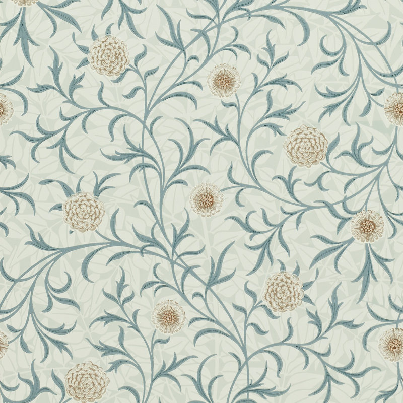 Scroll 10.05m x 52cm Matte Wallpaper Roll, Red