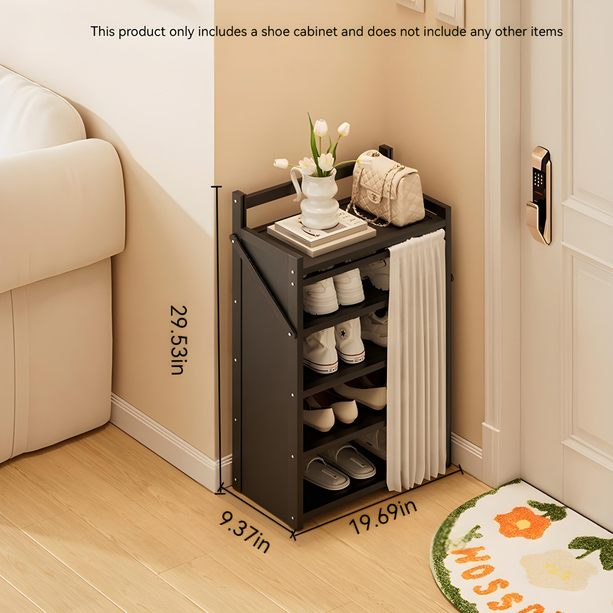 Latitude Run® Narrow Multi Functional Shoe Rack - Household Space ...