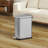 Slim Stainless Steel Trash Can With Removable Liner Bucket - Space-Saving 10L Office Garbage Bin With Silent Closing Lid (Silver Modern Design)