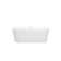 Acrylic Freestanding Bathtub, Modern & Contemporary Design Soaking Tub With Toe-Tap Drain In Chrome And Classic Slotted Overflow