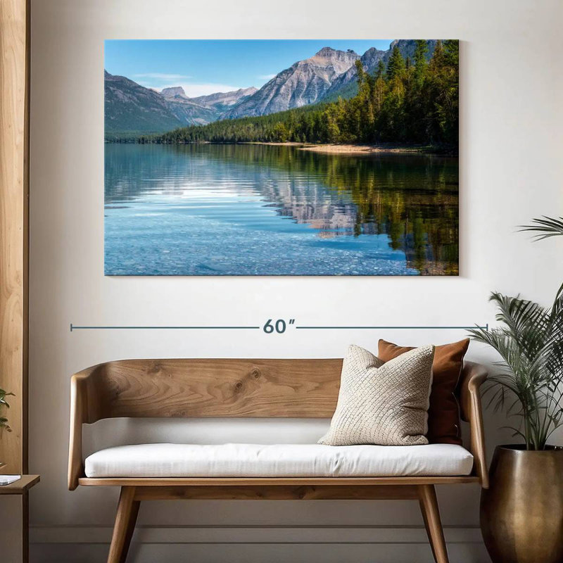 Kerrick Trees By Lake McDonald, 34" H x 51" W