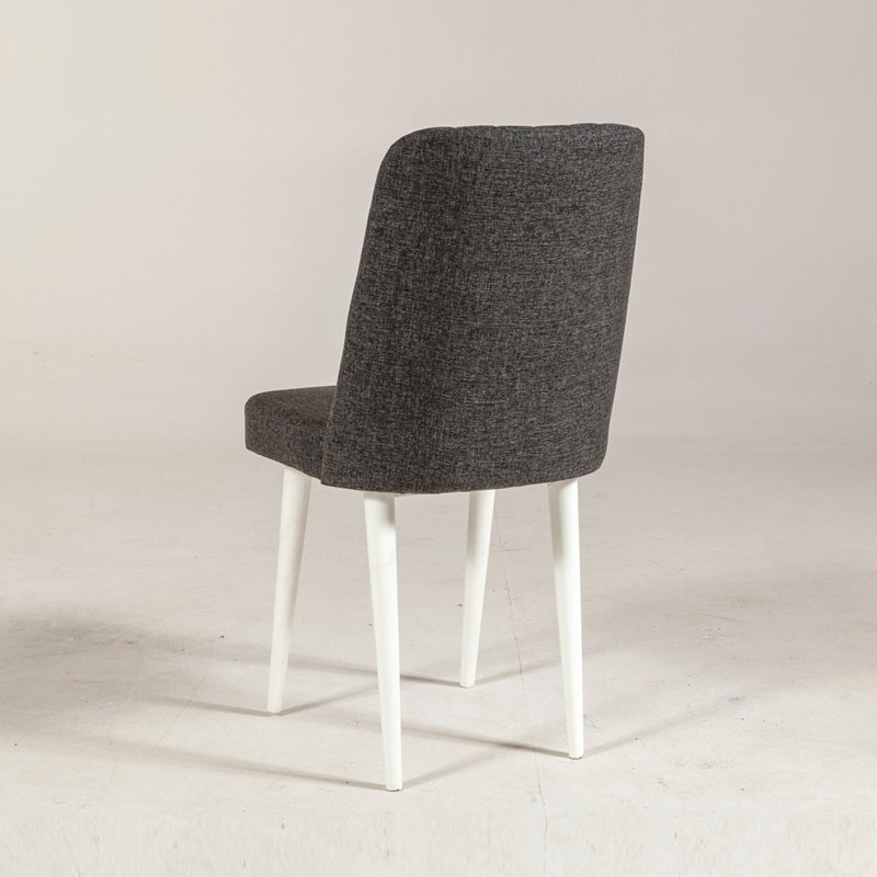 Chaise d'appoint rembourrée Bram, Anthracite