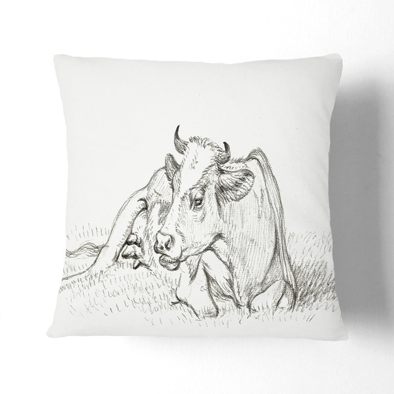 Square Throw Cushion, 40cm H x 40cm W x 15cm D