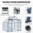 Double Door Polycarbonate Greenhouse Raised Base And Anchor Aluminum Heavy Duty Walk-In Greenhouses For Outdoor Backyard In All Season-110646463-110646466