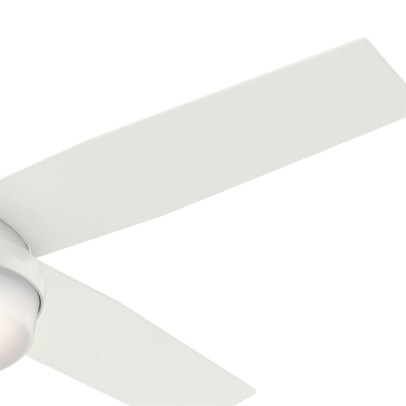 Ventilateur de plafond avec lumières DEL Pollman, Blanc frais