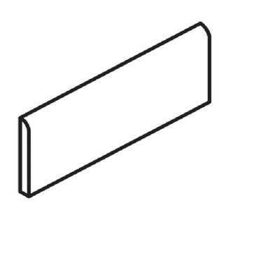 12'' L x 3'' W Porcelain Bullnose Tile Trim