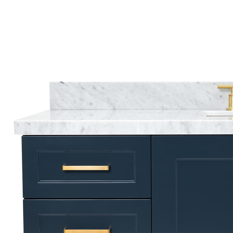 ARIEL TAYLOR 61 IN RECTANGLE SINK VANITY, Midnight Blue, Rectangle