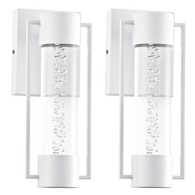 Applique murale en aluminium Wilburton, Blanc