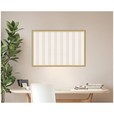 Tableau d'affichage en lin encadré en tissu