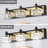 LED 3-Light Modern Crystal Bathroom Vanity Light