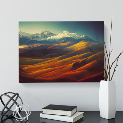 Appealing Mountain Landscape - Wrapped Canvas