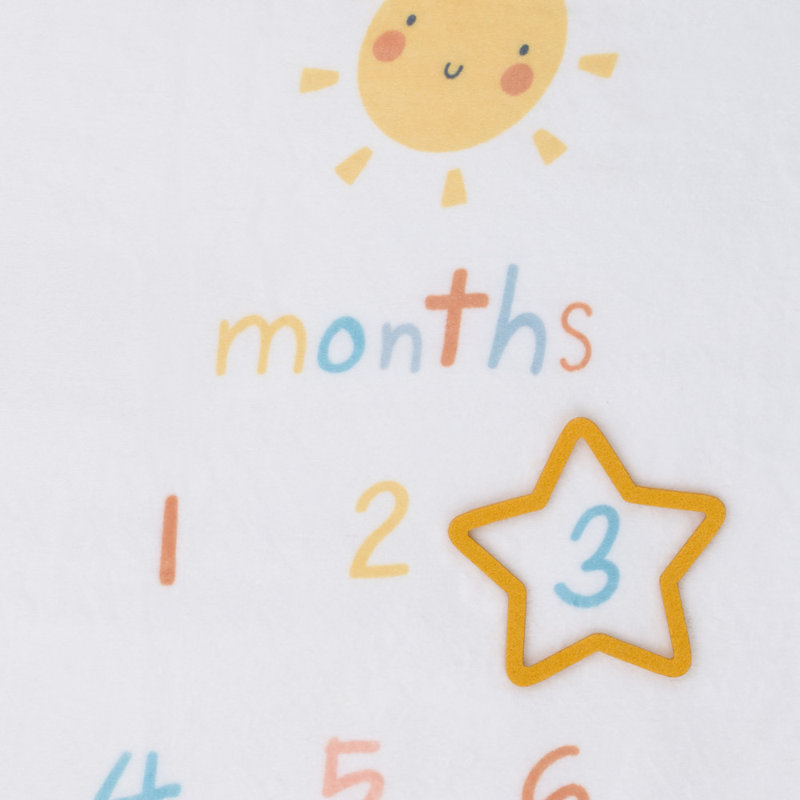 Couverture pour bébé NoJo Disney Winnie l'ourson blanc, jaune et turquoise