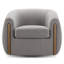 Fauteuil demi-tonneau pivotant l 36,6 po Botzow-174878715