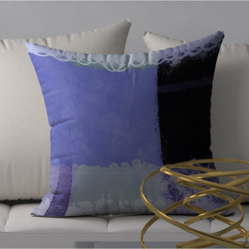 Housse de coussin décoratif carrée/insert, 18" x 18"