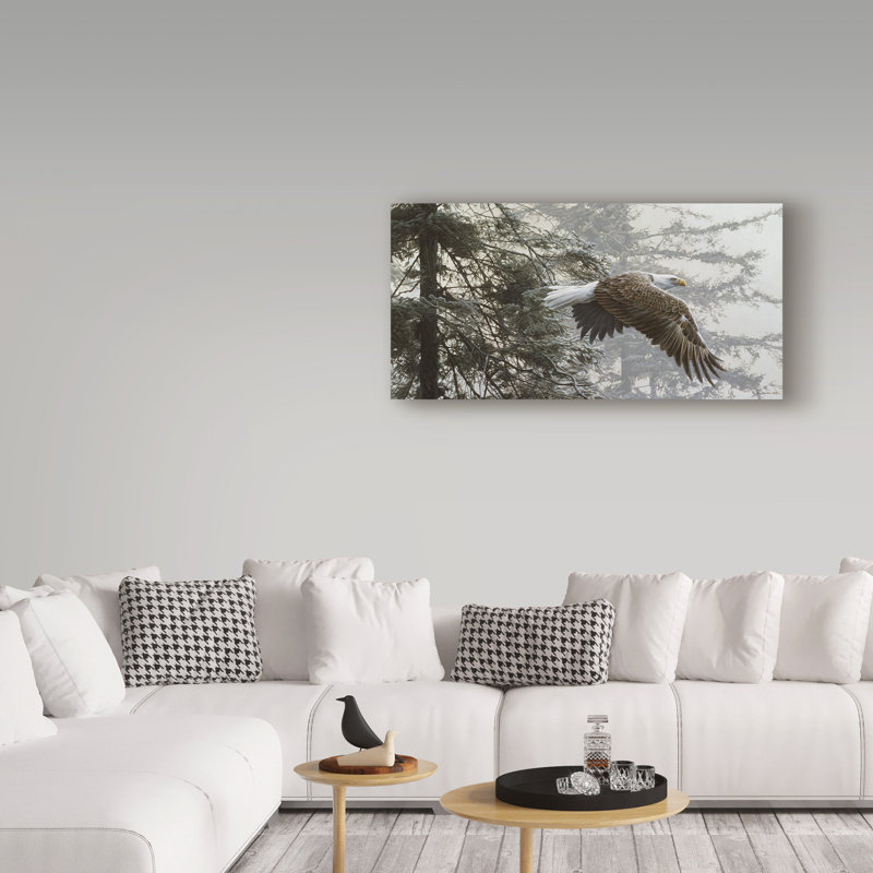 «Through The Firs» par Etelca, impression sur toile tendue, H 12 po x l 24 po x P 2 po