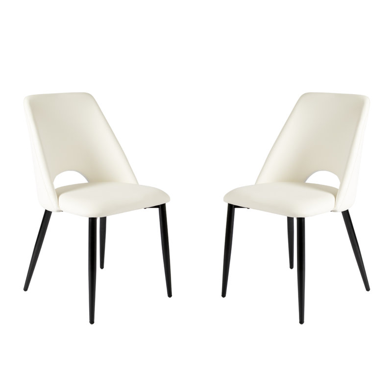 Chaise d'appoint rembourré, Blanc pur