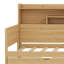 Lit de jour en bois Trundle - tablettes de rangement, bureau d'étude (conception multifonctionnelle)-1995178890-1995178892