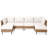Gurshawn 6 pieces Sectional Seating Group with Cushions-375914684