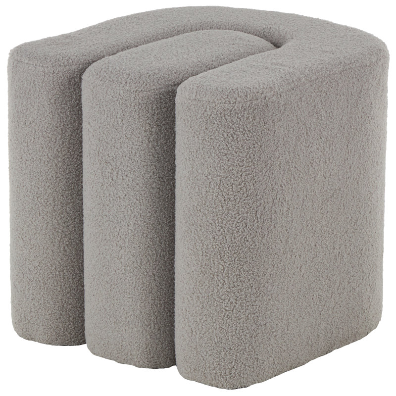 Repose-pieds en polyester avec arches connectées, Gris