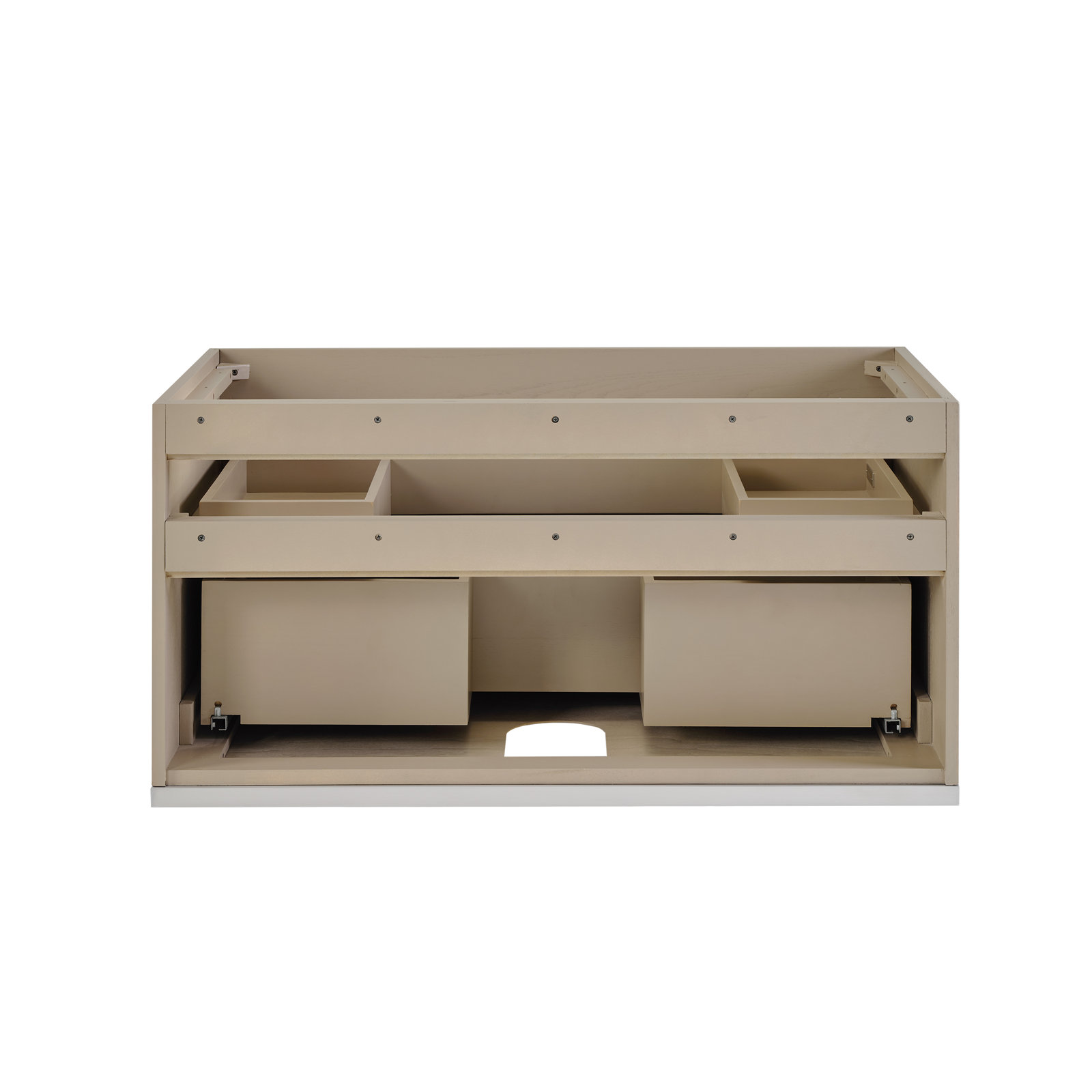 Terra 36'' Single Bathroom Vanity, Cashmere Gray, Brushed Nickel, Calacatta Quartz/Widespread Faucet Mount