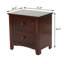 Table de chevet 2 tiroirs Mox