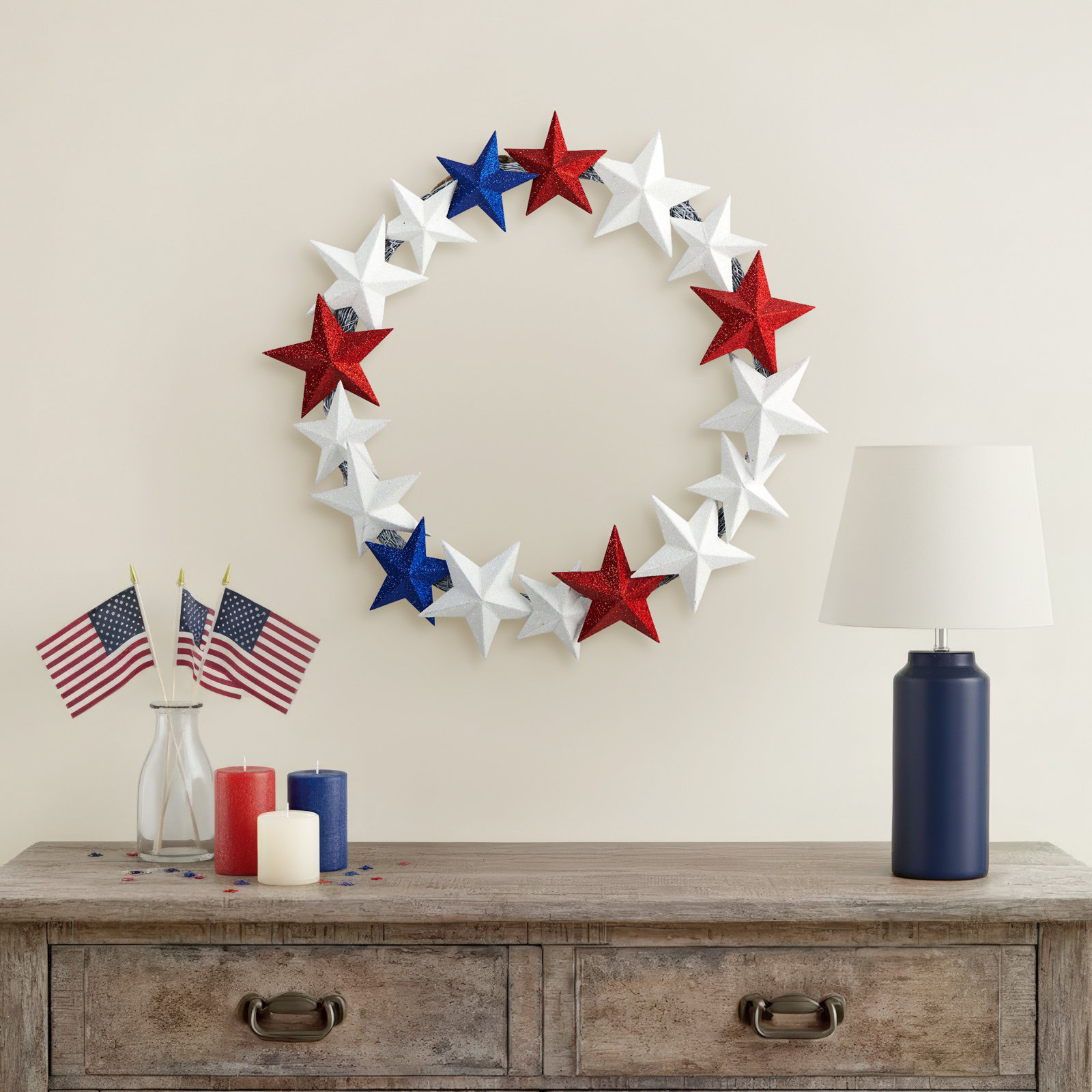 21'' Independence Day Wreath
