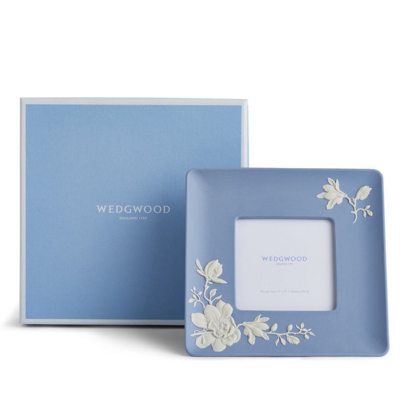 Blue and White Porcelain Magnolia Blossom Picture Frame