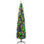 Arbre de Noël artificiel 8 pi avec 8 lumières, 668 branches, 250 lumières DEL colorées, base en acier, vert-1635259111-1635259109