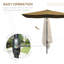 Parasol de marché d'extérieur de 6,5 pi x 10 pi avec manivelle et inclinaison à bouton-poussoir Outsunny-1089354722