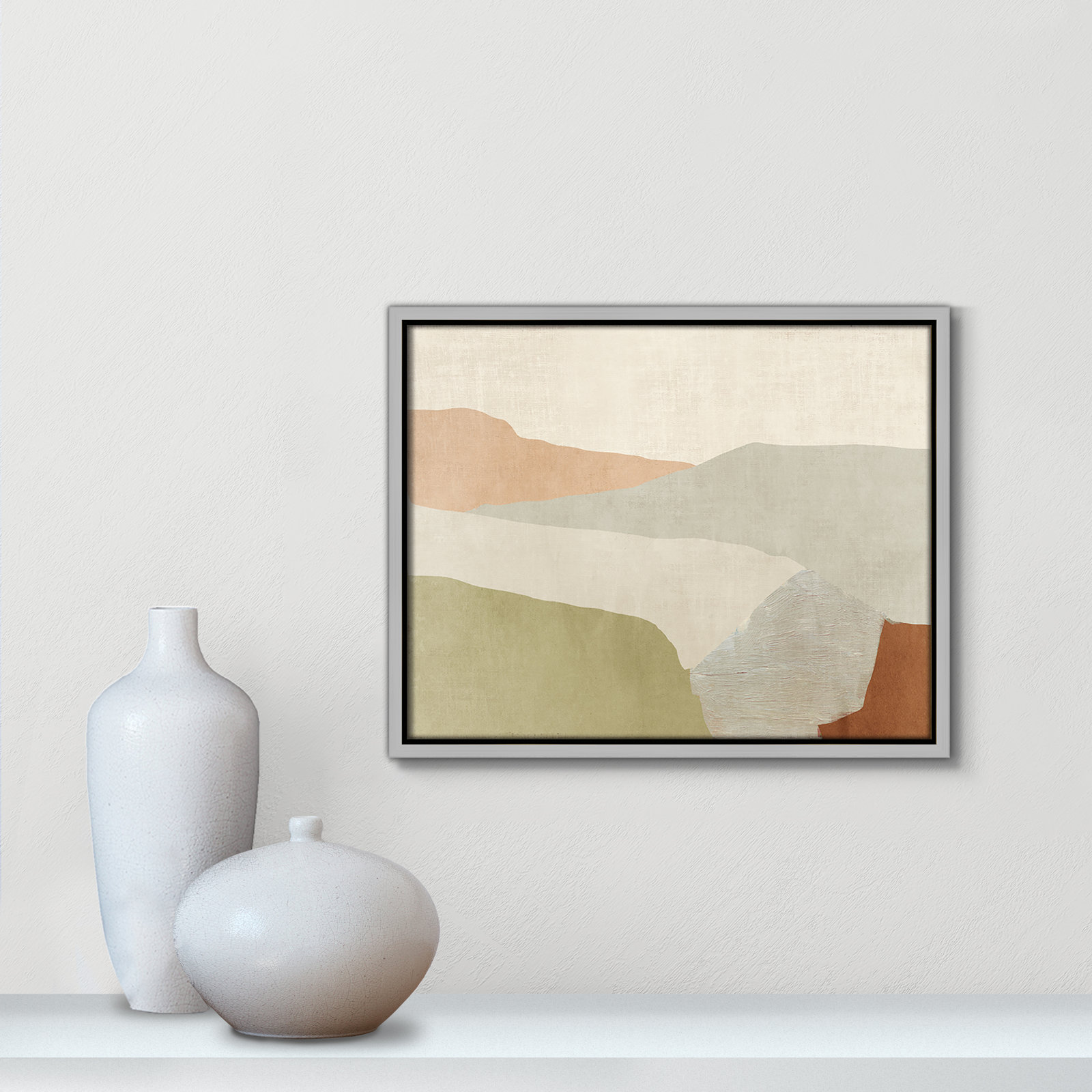 Elspeth "Pastel Views" Painting, 12.5" H x 15.5" W, Silver