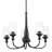 5 - Light Steel Dimmable Chandelier-70048079
