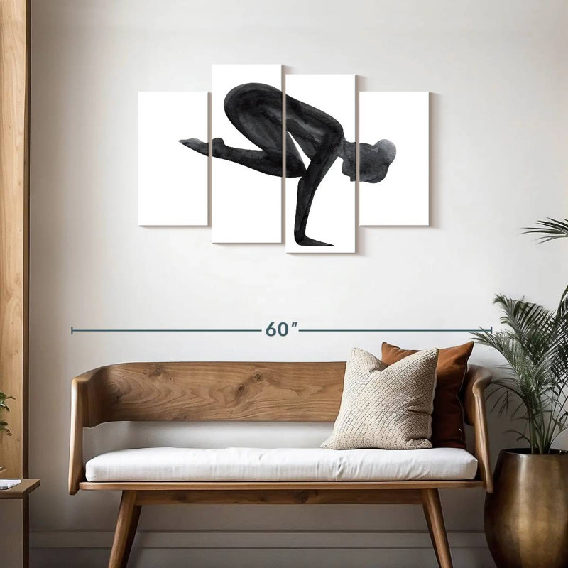 Kerrick Yoga Asana Pose, 27" H x 43" W