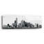  «Philly Panorama B & w» par Erin Clark, art mural en verre acrylique, 36 po x 12 po-342809185